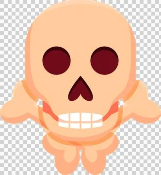 Halloween element illustration with skull shape. Stock Illustration
