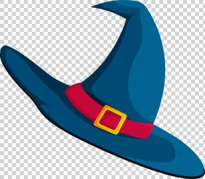 Halloween element illustration with witch hat. Stock Illustration