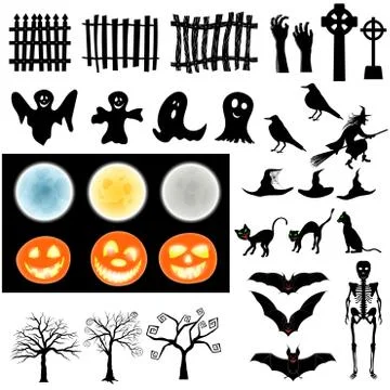 Halloween Elements  Set Illustrazione stock