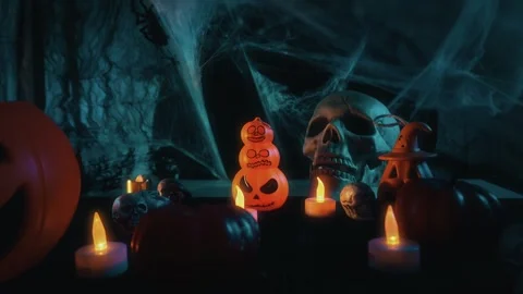 Halloween Environment Stock Footage 319504048