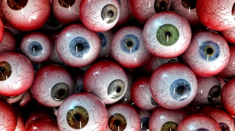 Halloween Eye Balls Stock Footage 55912635