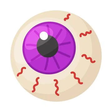 Halloween Eyeball Candy. flat vector style. 스톡 일러스트
