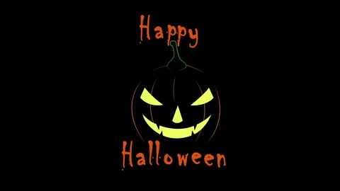 Halloween Face animation Stock Footage 312218079