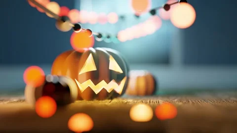 Halloween Fall Objects And Decorations Background Stockbeeldmateriaal 251804470
