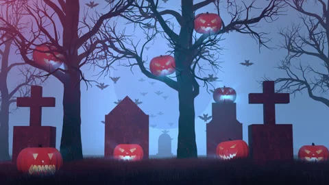 Halloween Fantasy Background Stock Footage 249683889
