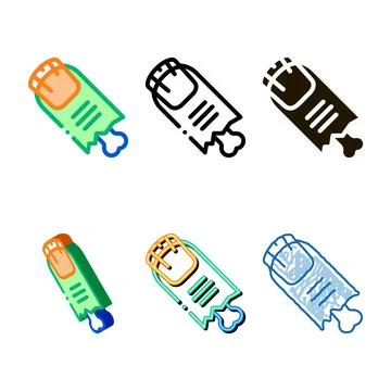Halloween finger icon simplified vector outline Stock Illustration