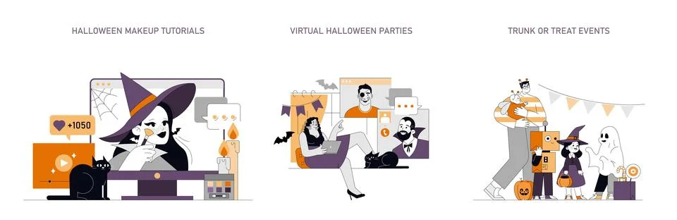 Halloween. Flat Vector Illustration Stock Illustration