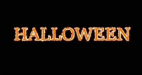 Halloween Font, Fire Effect, Scary Spooky Alphabet, Talking Letters for Editing Stock Footage 218631192