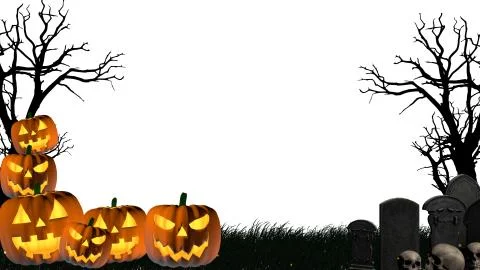 Halloween Frame Background 스톡 일러스트