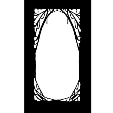 Halloween frame. Cobwebs border Stock Illustration