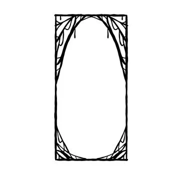 Halloween frame. Cobwebs border Stock Illustration