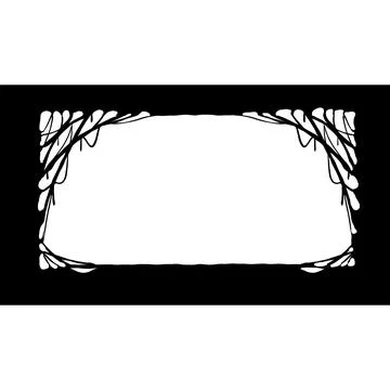 Halloween frame. Cobwebs border Stock Illustration
