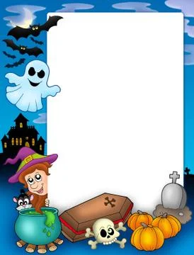 Halloween frame  Stock Illustration