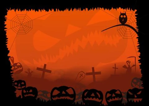 Halloween frame Stock Illustration