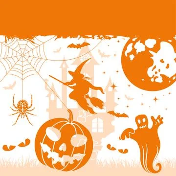 Halloween frame Stock Illustration