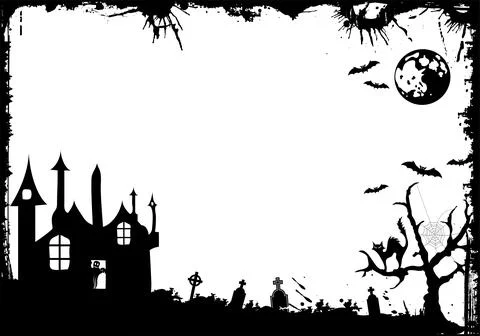 Halloween frame Stock Illustration