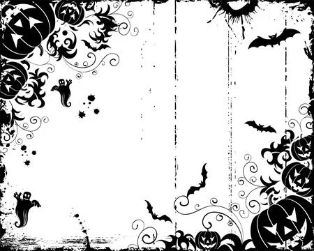 Halloween frame Stock Illustration