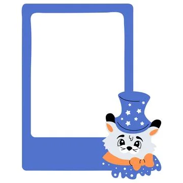 Halloween frame isolated vector illustration on the white background Stock Illustration