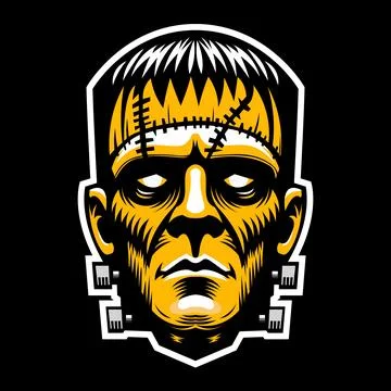 Halloween Frankenstein Vector Artwork Stock Illustration