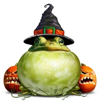 Halloween Frog Иллюстрация