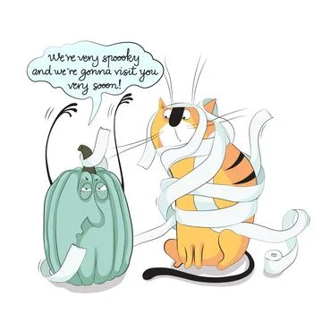 Halloween Funny Vector Illustration Stock Illustration