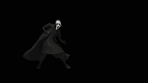 Halloween, Ghost, with Alpha matte. 库存影片 151287237