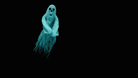 Halloween, Ghost, with Alpha matte. Stockbeeldmateriaal 152175355