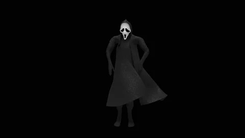 Halloween, Ghost, with Alpha matte. Видео 152180920