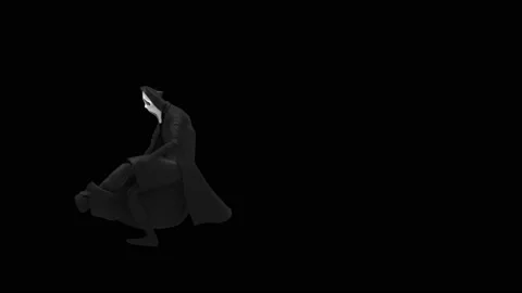 Halloween, Ghost, with Alpha matte. 库存影片 153107302