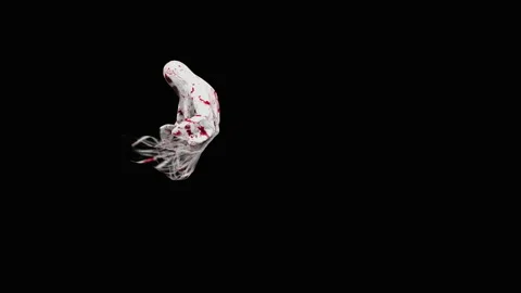 Halloween, Ghost, with Alpha matte. 库存影片 153107592