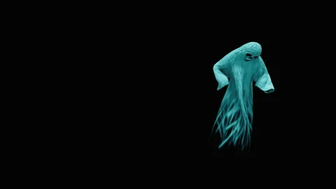 Halloween, Ghost, with Alpha matte. 库存影片 153166893