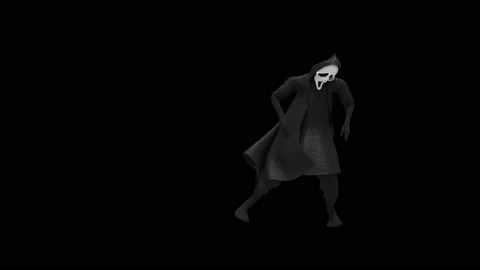 Halloween, Ghost, with Alpha matte. 库存影片 153167254