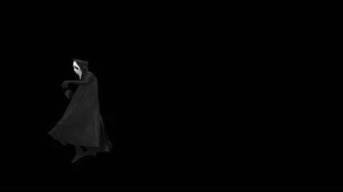 Halloween, Ghost, with Alpha matte. 스톡 동영상 153462176