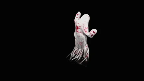 Halloween, Ghost, with Alpha matte. Vídeo Stock 153617102