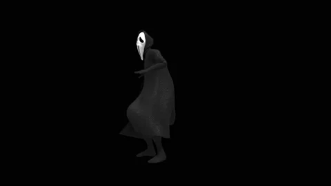 Halloween, Ghost, with Alpha matte. 動画素材 154327189