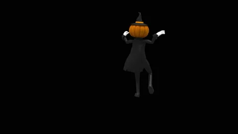 Halloween, Ghost, with Alpha matte. 動画素材 160852212