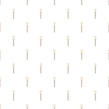 Halloween ghost candy pattern on white background Stock Illustration