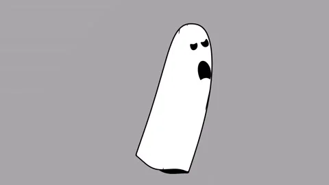 Halloween Ghost Character Animation Showing Different Expressions and Movements 库存影片 331107333