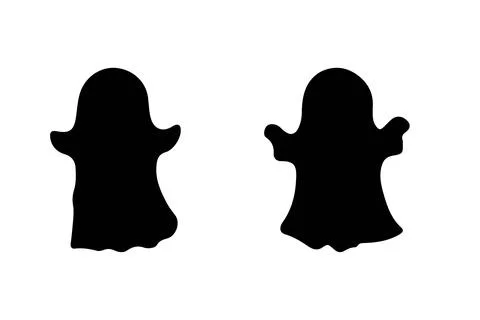 Halloween ghost character. Icon vector set Stock Illustration