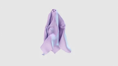 Halloween Ghost Cloth Stock Footage 288978746