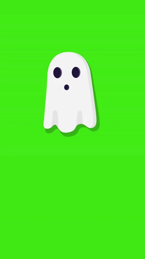 Halloween ghost elements on green background. Stock-Footage 233703825