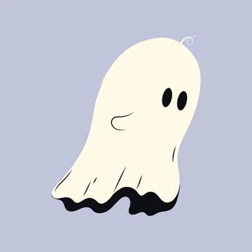 Halloween ghost. Flying Phantom. Stock-Illustration