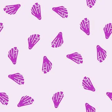 Halloween ghost glyph seamless pattern Illustrazione stock