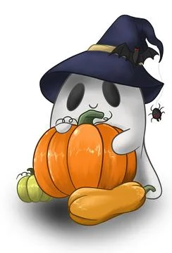 Halloween ghost Stock Illustration