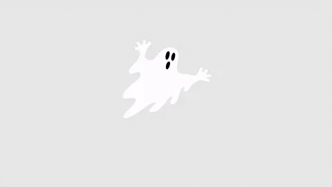 Halloween Ghost Sticker Stock Footage 287642016