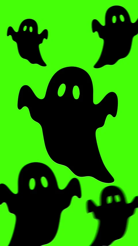 Halloween ghost transition on green screen background 스톡 동영상 319436684