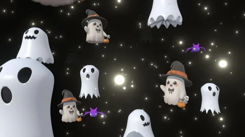 Halloween Ghost Tunnel Stock Footage 317015337