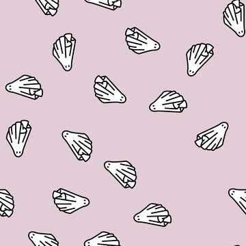 Halloween ghost vector seamless pattern イラスト素材