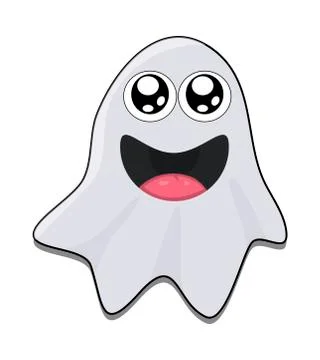 Halloween ghost vector symbol icon design. Stock Illustration