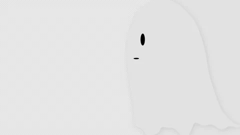 Halloween Ghost Wipe Transition with Cute Ghosts Two Directions Stock Footage 338414088